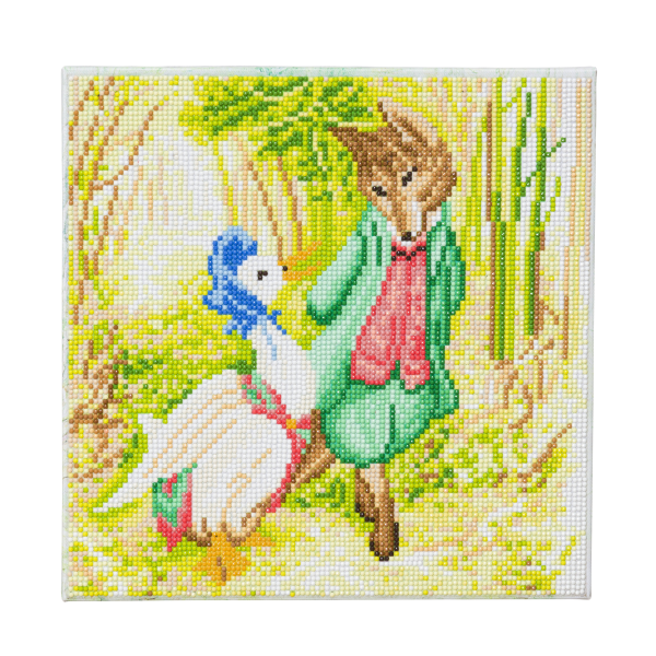 Jemima Puddle-Duck & Mr Fox Crystal Art Canvas Kit