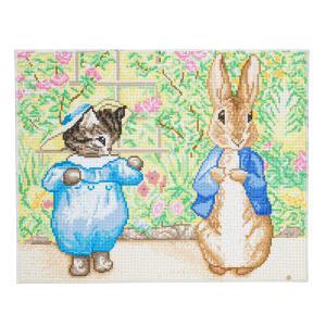 Peter Rabbit & Tom Kitten Crystal Art Canvas Kit