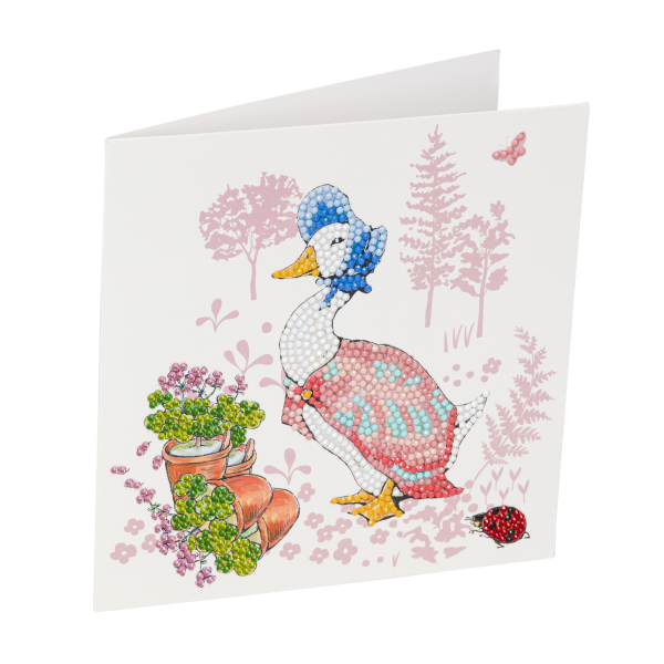 Jemima Puddle-Duck Crystal Art Card Kit