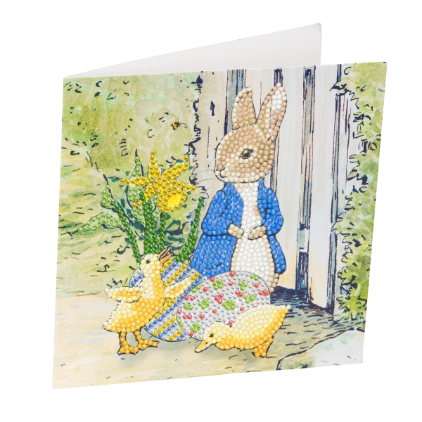 Peter Rabbit & Chicks Crystal Art Card Kit