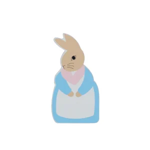Mrs Rabbit Wooden Character