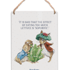 The Original Metal Sign Co - Peter Rabbit & Benjamin Bunny with Lettuce