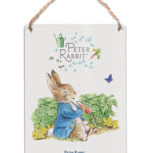 The Original Metal Sign Co - Peter Rabbit eating a Radish