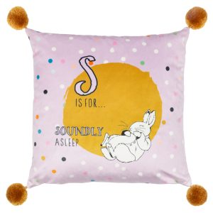 Peter Rabbit Lilac Dotty Cushion