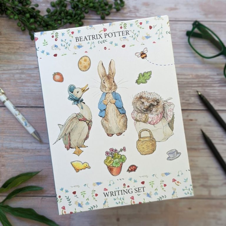 Joli Coffret écriture Papier à Lettres & Enveloppes Illustrées Peter Rabbit - Beatrix Potter - Cadeau épistolaire Charmant