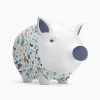 Peter Rabbit & Friends in the Garden Blue Piggy Bank
