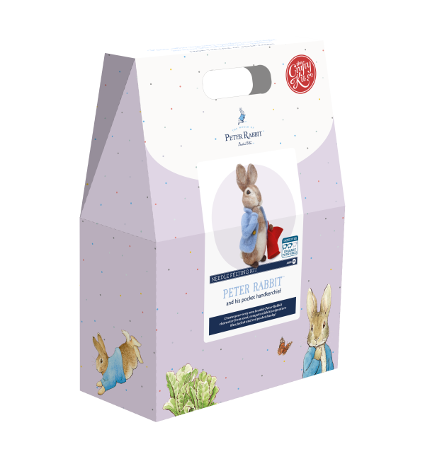 Peter Rabbit and his Pocket Handkerchief Needle Felting Craft Kit