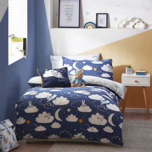Peter Rabbit Sleepy Head Blue Single Duvet Set