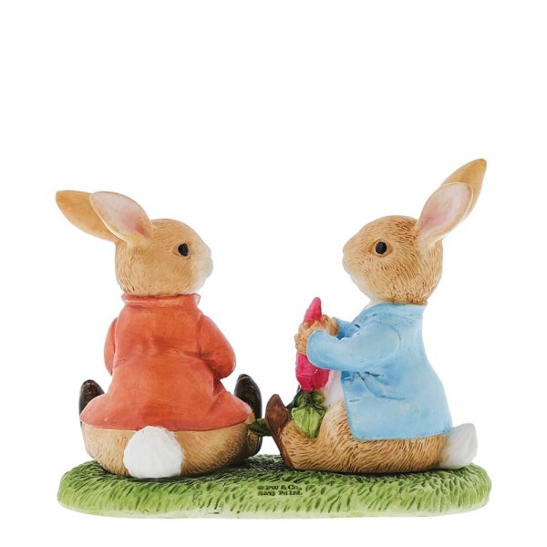 Peter Rabbit Benjamin Eating Vegetables Figurine Beatrix Potter Shop