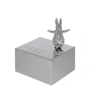 Peter Rabbit Silver Plated Musical Box