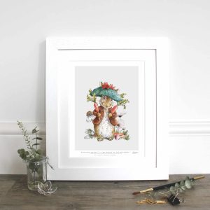 Benjamin Bunny 10×12″ Mounted Fine Art Print