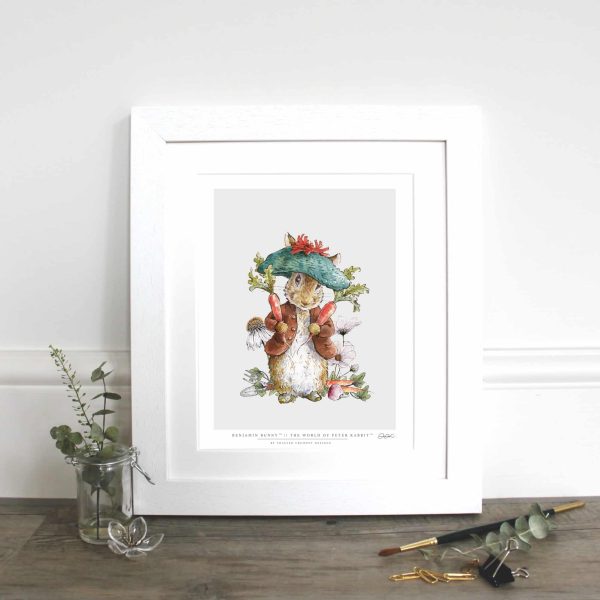 Benjamin Bunny 10×12″ Mounted Fine Art Print