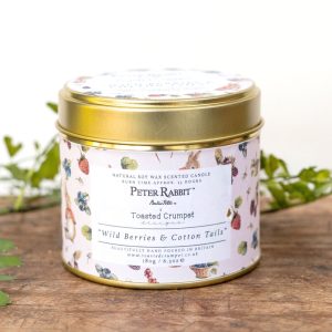 Flopsy “Wild Berries & Cotton Tails” Candle in a Matt Gold Tin