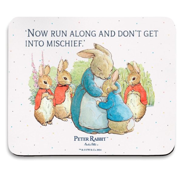 Mrs Rabbit & Bunnies Mouse Mat