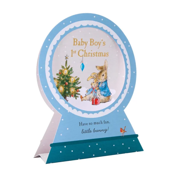 Peter Rabbit Baby Boy 1st Christmas Card