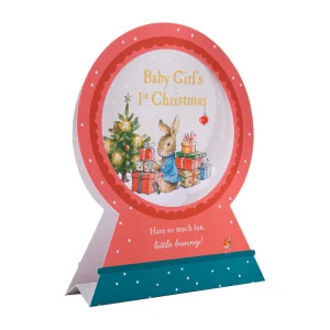 Peter Rabbit Baby Girl 1st Christmas Card