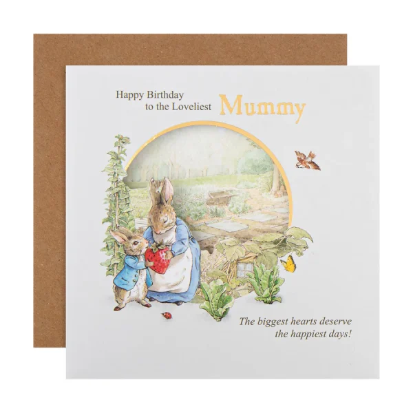 Peter Rabbit & Mrs Rabbit Mummy Card