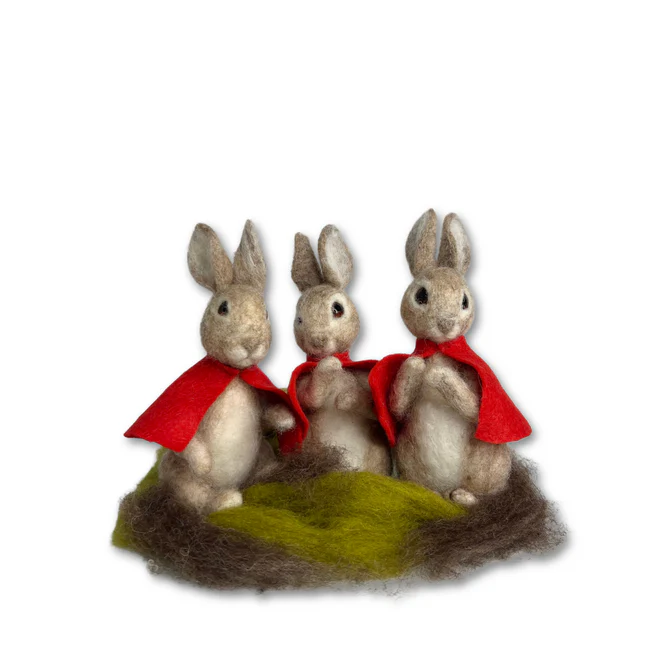 Flopsy Mopsy and Cotton tail Needle Felting Craft Kit Beatrix Potter Shop