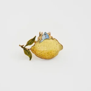 Peter Rabbit Lemon Brooch - Fable England