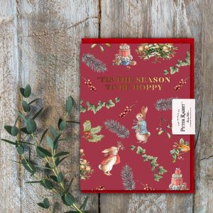 Peter Rabbit 'Tis The Season To Be Hoppy Christmas Card