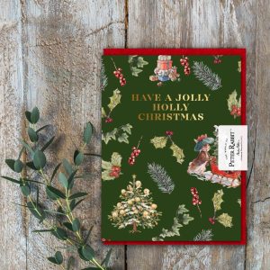 Benjamin Bunny Have a Jolly Holly Christmas Card