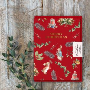 Peter Rabbit Merry Christmas Card