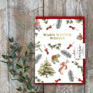Peter Rabbit Warm Winter Wishes Christmas Card