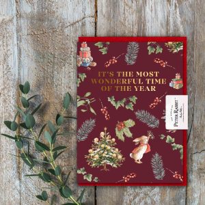 Peter Rabbit It's The Most Wonderful Time Of The Year Christmas Card