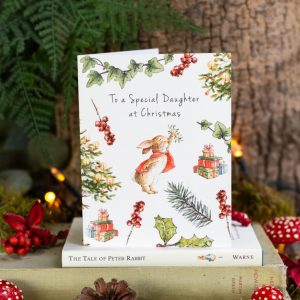 Flopsy Bunny To a Special Daughter at Christmas Card