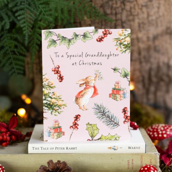Flopsy Bunny To a Special Granddaughter at Christmas Card