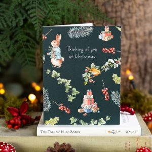 Peter Rabbit Thinking of You at Christmas Card