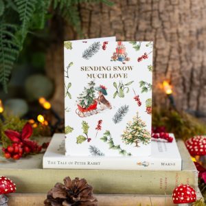 Benjamin Bunny Sending Snow Much Love Christmas Card