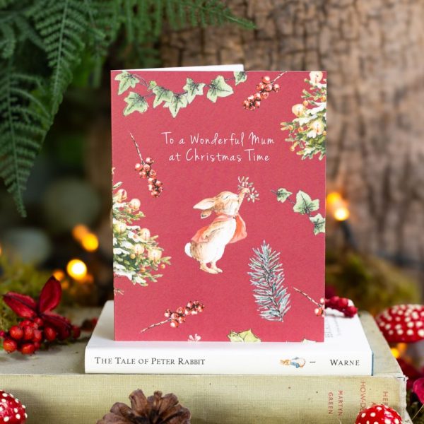 Flopsy Bunny To a Wonderful Mum at Christmas Time Card