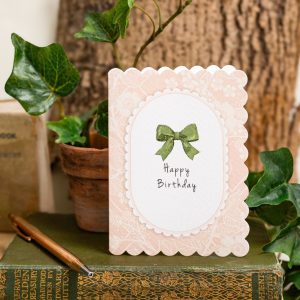 Happy Birthday "Blackberries & Roses" Pink Card