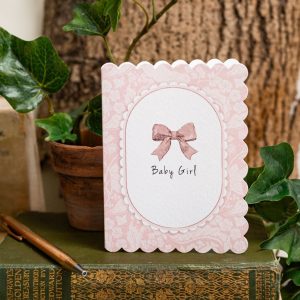 Baby Girl "The Vegetable Thief" Pink Card