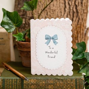 To a Wonderful Friend "The Vegetable Thief" Pink Card