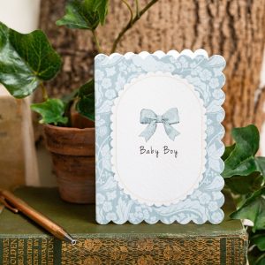 Baby Boy "The Vegetable Thief" Blue Card