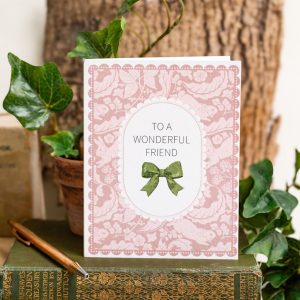 Wonderful Friend "The Vegetable Thief" Pink Card