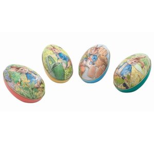 Peter Rabbit Assorted Egg Shaped Tin