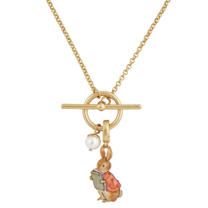 Cotton-tail Book Charm Toggle Necklace - Fable England