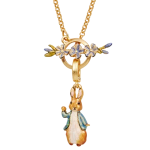 Peter Rabbit Forget Me Not Toggle Necklace - Fable England