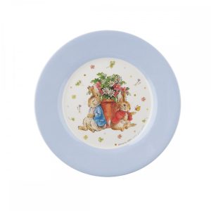Peter Rabbit Blue Dessert Plate