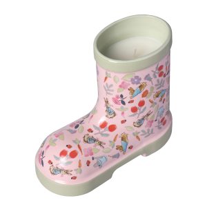 Peter Rabbit Spring Bloom Wellington Boot Shaped Plant Pot Candle
