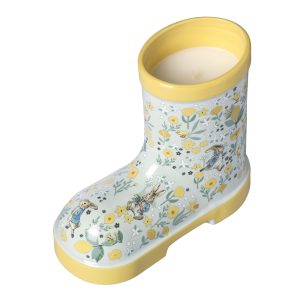 Peter Rabbit Citronella Wellington Boot Shaped Plant Pot Candle