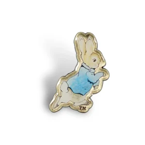 Peter Rabbit Running Pin Badge
