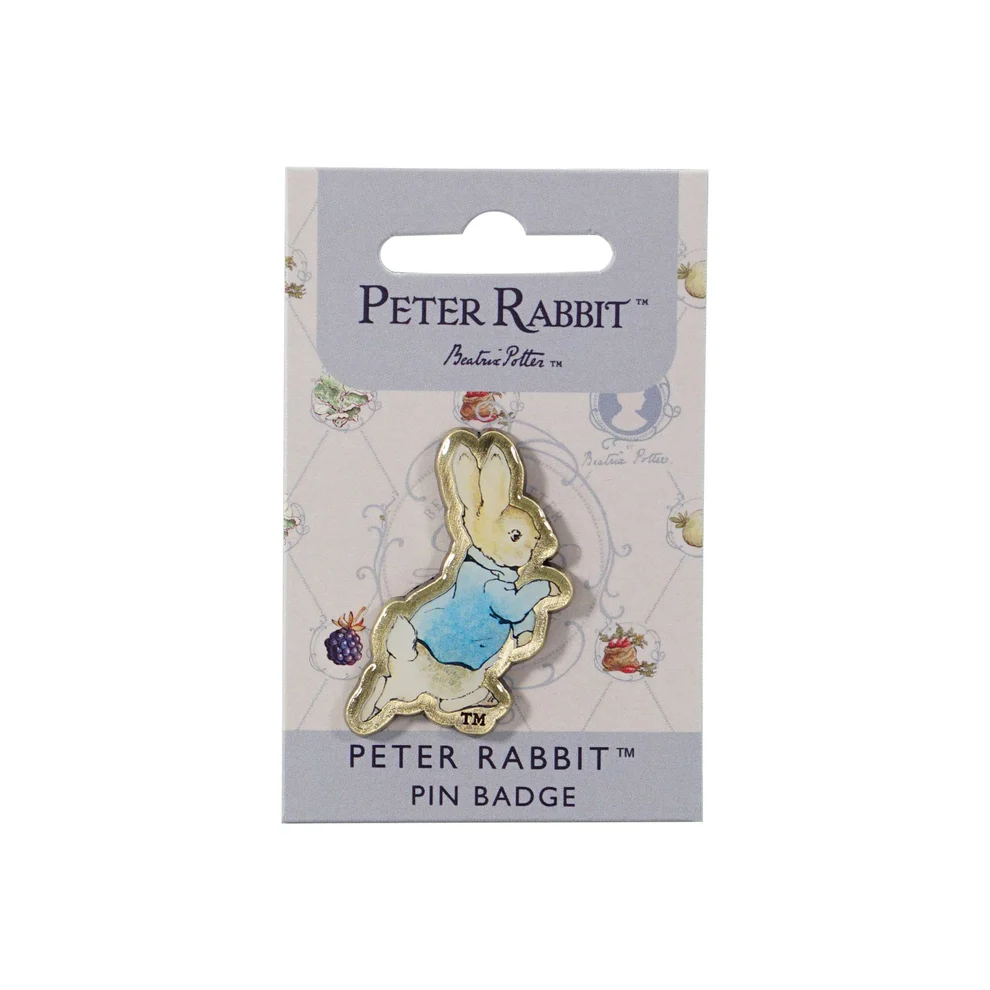 Peter Rabbit Running Pin Badge