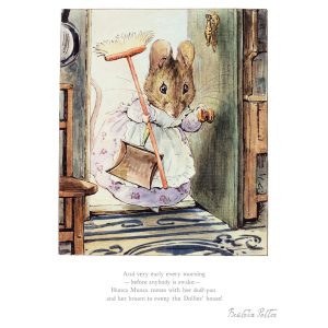 Hunca Munca with her dust-pan Mounted Limited Edition Print