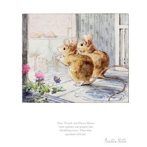 "Tom Thumb and Hunca Munca" Mounted Limited Edition Print