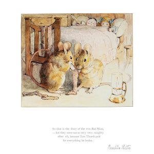 "Story of the two bad mice" Mounted Limited Edition Print