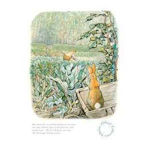 Peter Rabbit and Mr. McGregor Mounted Limited Edition Print